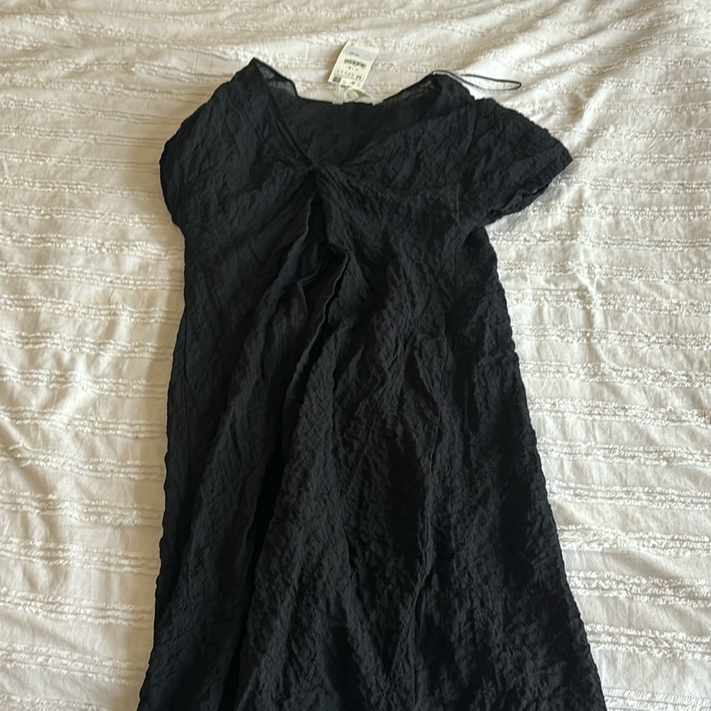 Zara black long bathsuit cover